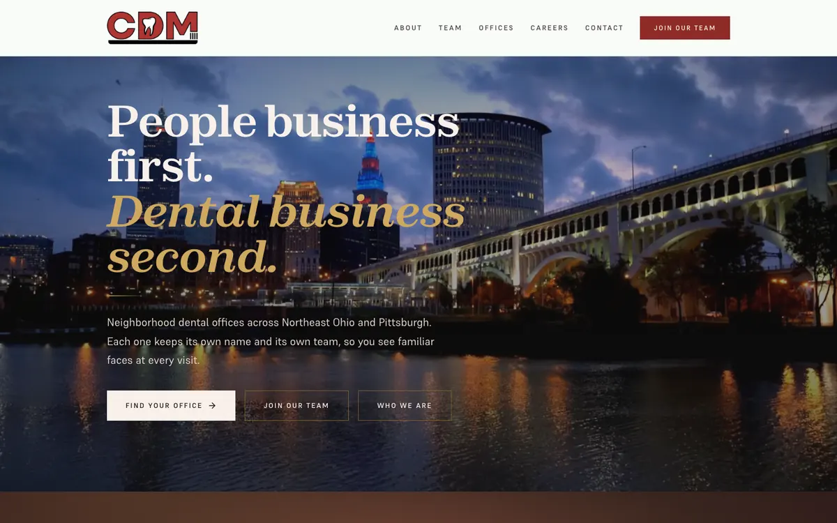 Cleveland Dental Management home page