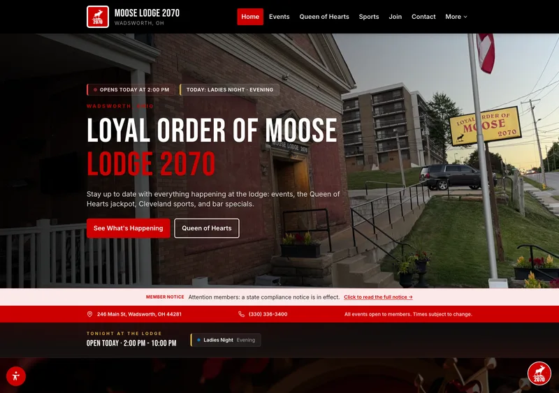 Moose Lodge 2070